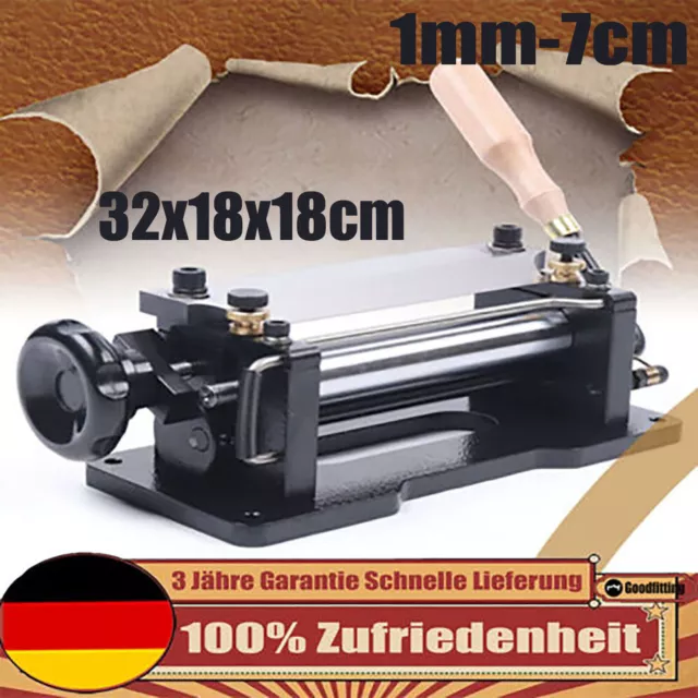 Leder Schälmaschine Spaltmaschine Manuelle Leather Skiver Schäler Splitter NEU