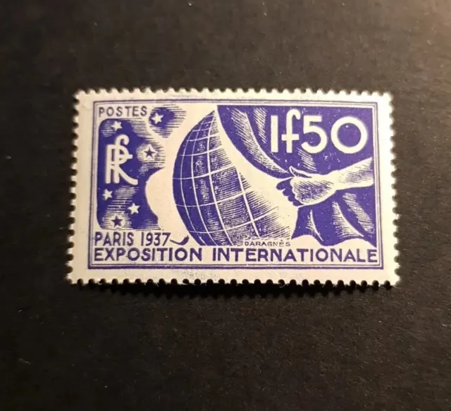 France Timbre Exposition Internationale De Paris N°327 Neuf ** Luxe Mnh Cote 80€