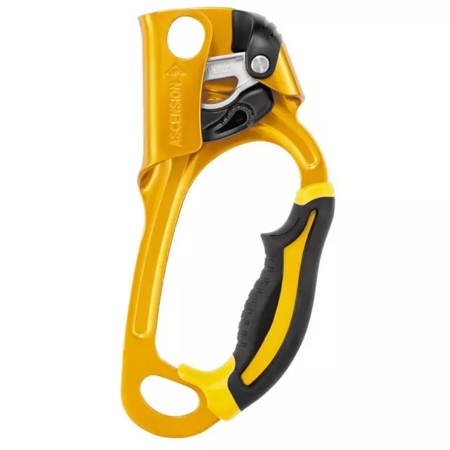 Petzl Ascension Handsteigklemme Seilklemme Klemmgerät Gold Rechts