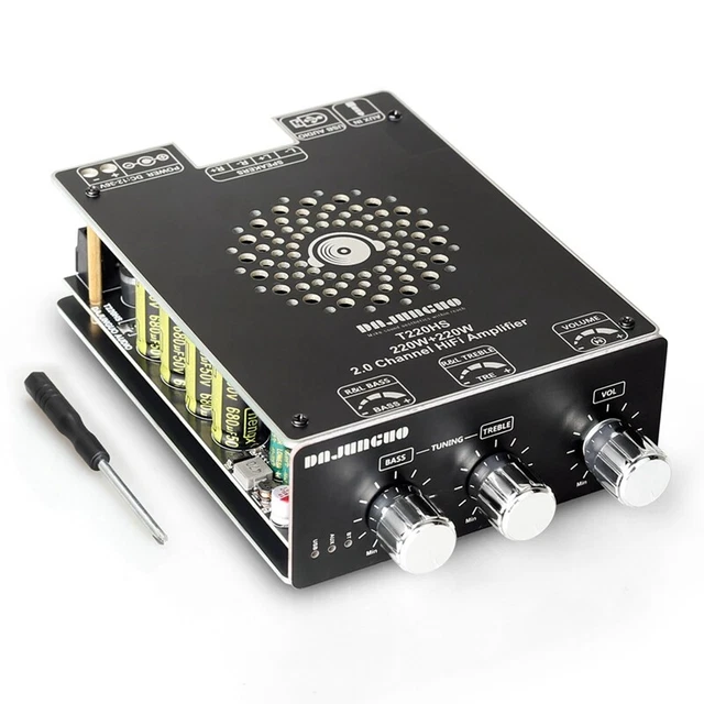 Amplificateur à Tubes JTA50 130W - Hi-Fi Avec Bluetooth 5.0, Télécommande, Entrée Phono Et USB - Pour Vinyle Et Musique Numérique