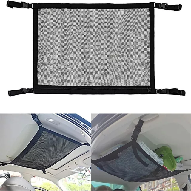 Zipper Buckle Car Ceiling Cargo Net Pocket Universal Roof Storage Bag  Pouch