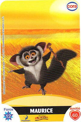 5609 Madagascar  .... Carte CORA Dreamworks n° 6/112 ALEX 