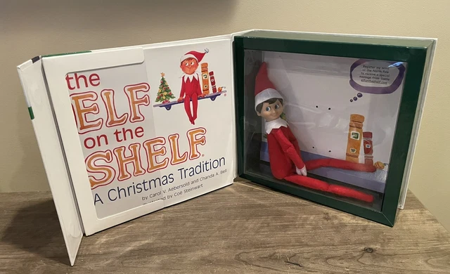Elf On The Shelf A Christmas Tradition Complete Set Book, Elf, Doll, Hat & Box