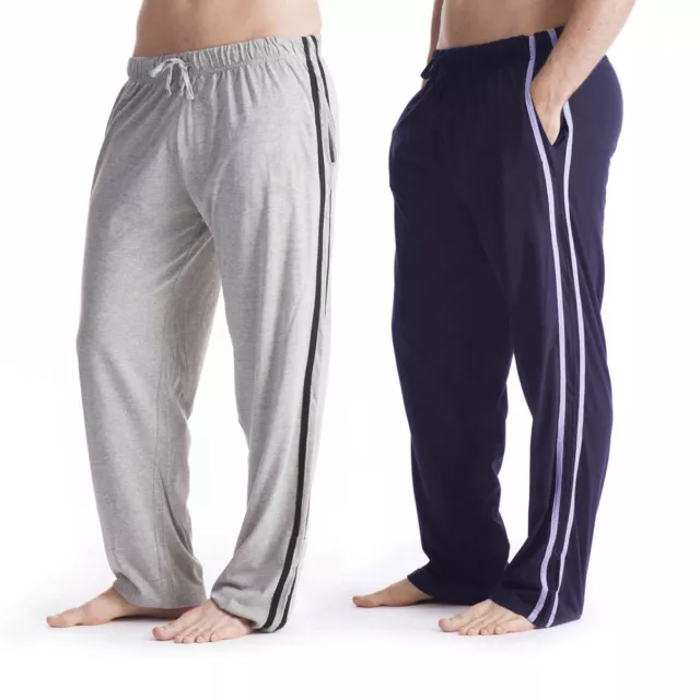 Mens Lounge Pants Pyjamas Jersey  Bottoms Trousers Night Wear S M L XL