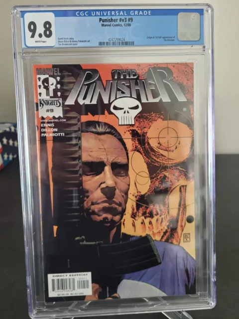 THE PUNISHER Vol 3 #9 CGC 9.8 GRADED GARTH ENNIS 1ST FULL APPEARANCE THE RUSSIAN
