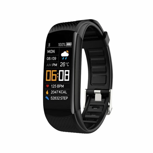 Bluetooth Smart Watch Fitness FIT BIT Sport Heart Rate Blood Pressure Tracker UK