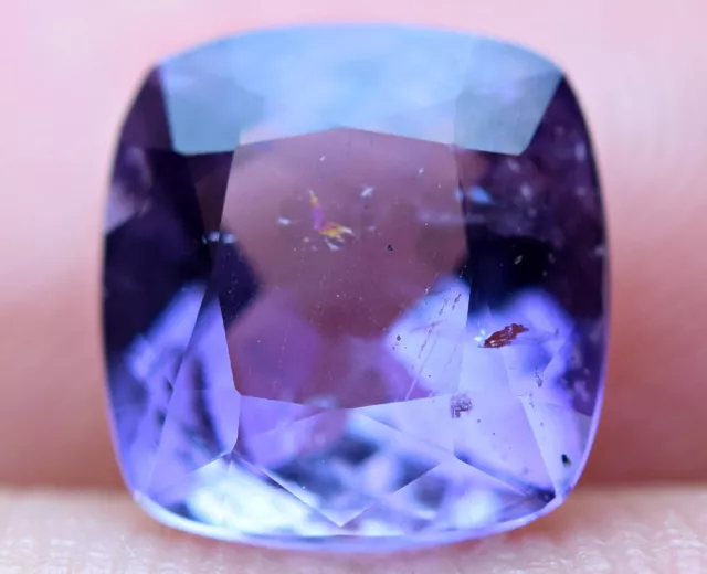 1.70 CT Ultra Rare Fluorescent Purple Scapolite No one Has Top Cut Gemstone@AFG