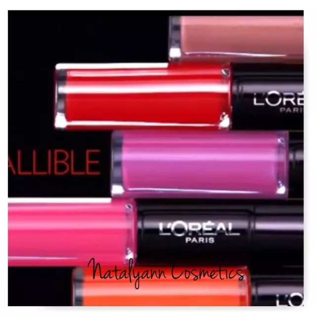 L'Oreal unfehlbar 24H Lippenfarbe Duo Lippenfarbe - NEU Farbton NEU + KOSTENLOSER VERSAND 2