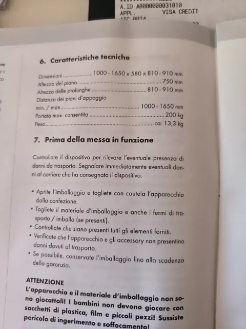 Cavalletto di Supporto PUG 1600 A1 Parkside