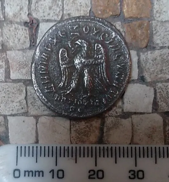 Ancient Roman Silver Billon.Philip I Arab  Tetradrachm AD 244-49 Eagle 27mm 9.8g 3