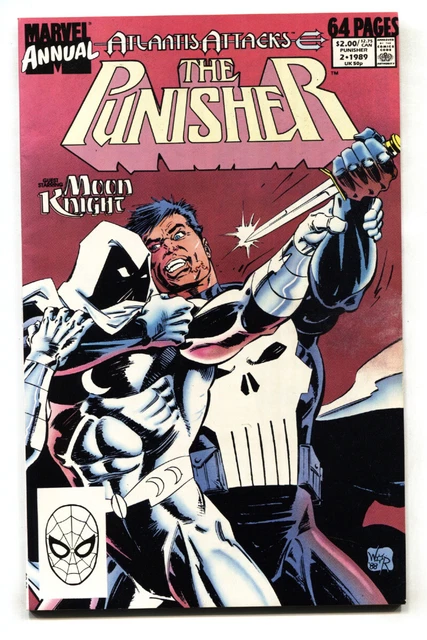 Punisher Annual #2 1st battle vs. Moon Knight-comic book Marvel