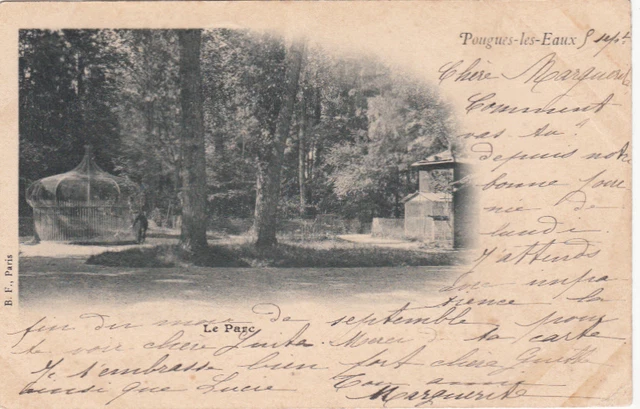 POUGUES-LES-EAUX le parc timbrée