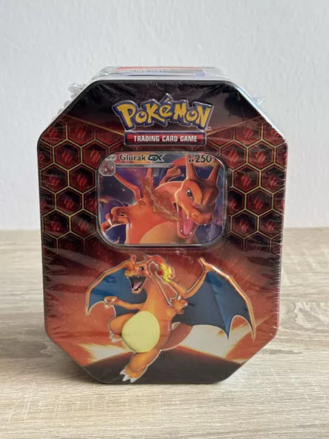 NEU OVP DEUTSCH Glurak GX Tin Box Verborgenes Schicksal Pokemon Sammlung sealed