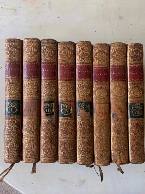 1774 Samuel Richardson 8 Volume CLARISSA Epistolary Novel Lord Andrew Blayney