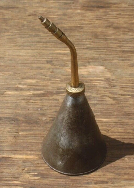 Vintage Valve Spout by Muller Oil Can Cone Lubrication Dispenser Garage Tool Vintage Valve Spout by Muller Oil Can Cone Lubrication Dispenser Garage Tool