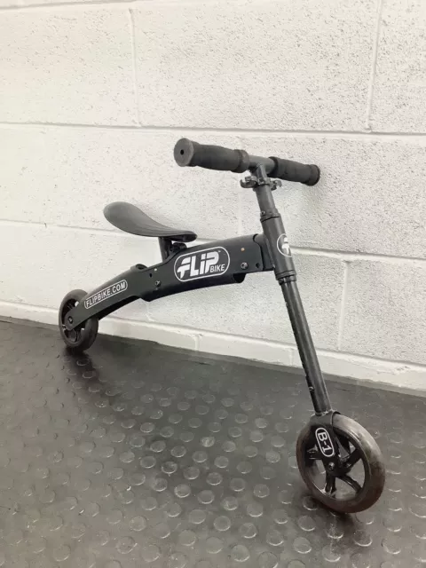 Fold Away Small Flip Bike Balance Bike, Used Item In Black, Kids, Childs Toy