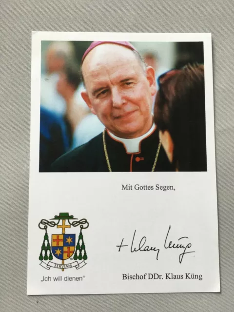 KLAUS KÜNG Bischof der Diözese St. Pölten signed Autogrammkarte 10x15