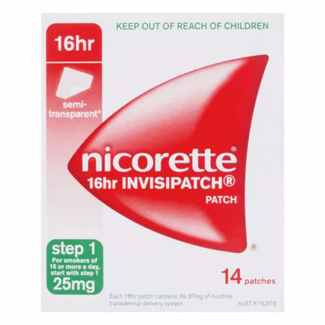 Nicorette 16HR INVISIPATCH Step 1 – 14 Patches