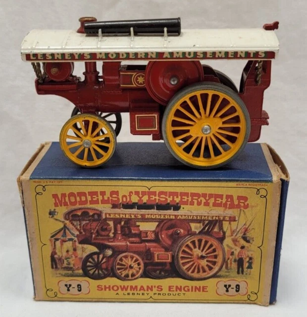 Matchbox Lesney Yesteryear 9 a Fowler Showman Engine C Style Repro Box