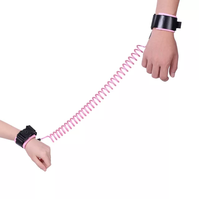 2.5M Baby Kids Anti Lost Wrist Leash With Safety Key Lock Child Toddler Harn DMS