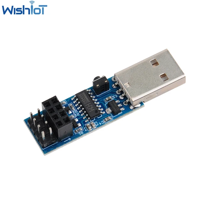 USB TO ESP8266 Adapter Module ESP-01 Prog ESP-01S Programmer Downloader ...