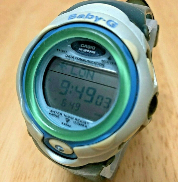 CASIO BABY G SHOCK BGF 130 IR Beam 100m Alarm Chrono Quartz Watch