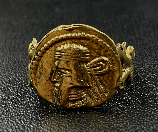BAGUE ROMAINE ANCIENNE Bague En Laiton Ancienne RARE AVEC En Bon Gondition EUR 45 80 PicClick FR
