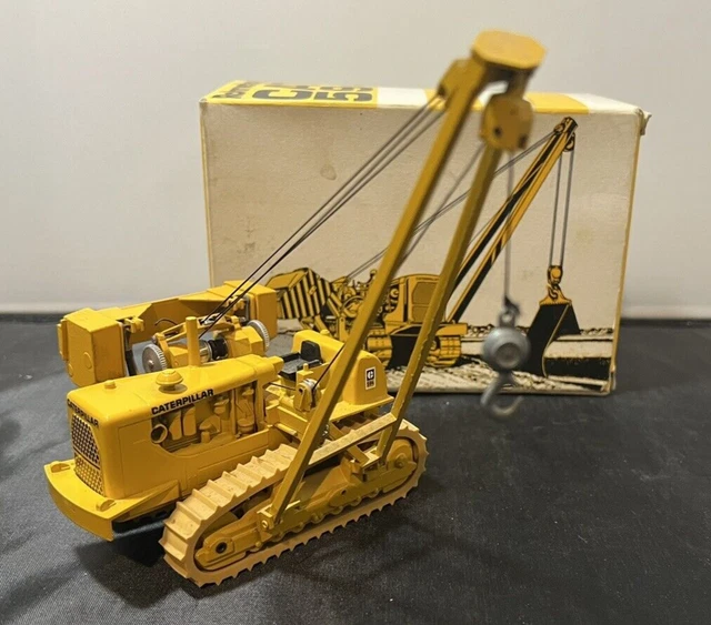 Grue Caterpillar 594 Rohrleger Conrad 1:50 – Modèle Réduit Moulé Sous Pression – Occasion