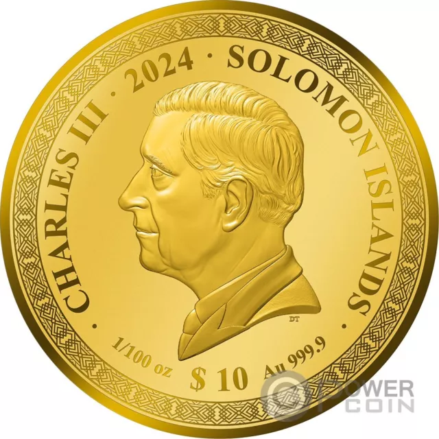 TAJ MAHAL 7 Wonders Modern World Gold Coin 10$ Solomon Islands 2024 2