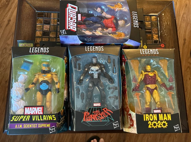Marvel Legends Hasbro Lot AIM SCIENTIST , Punisher War Machine, IM 2020 & Quasar