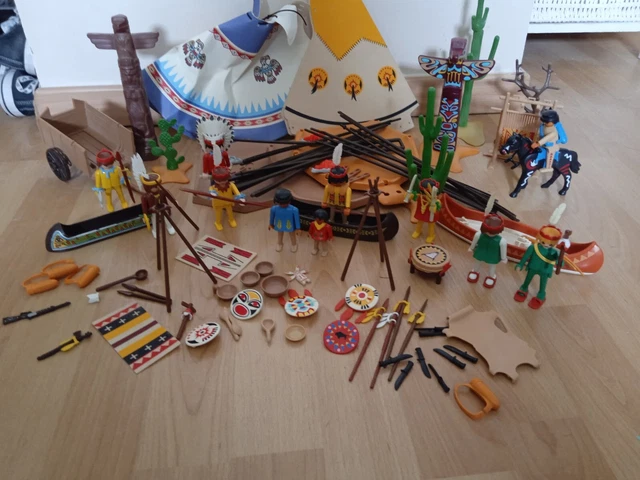 Lot Playmobil Indiens Vintage