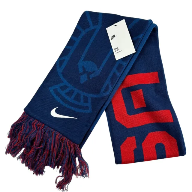 NEW Nike Team USA Knit Sport Winter Scarf Blue Red One Size DM2316