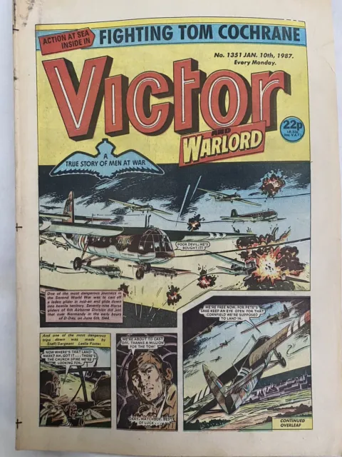 Victor & Warlord #1351 10/1/87 Alf Tupper, Joe Bones DC Thompson UK Comic