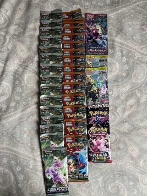 Pokemon Japanese English booster pack job lot x 40 packs