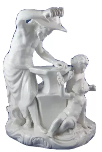 Antique 18thC Fuerstenberg Porcelain Blacksmith Figurine Figure Porzellan Figur