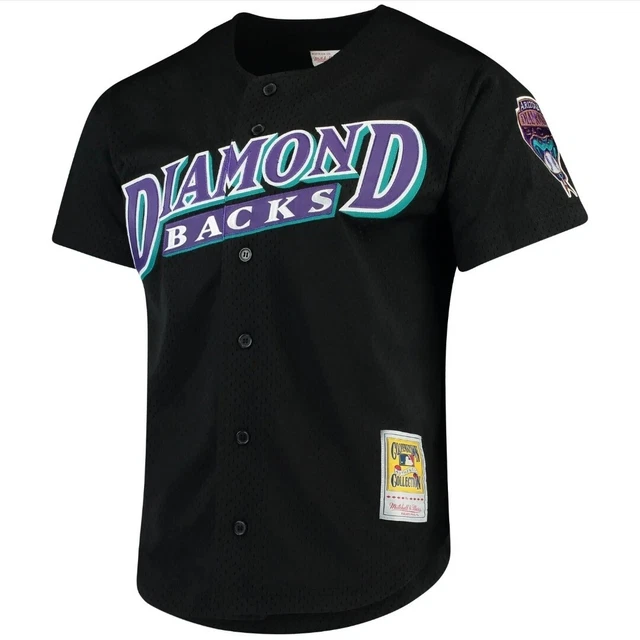 Mitchell Ness Men's Authentic Randy Johnson Arizona Diamondbacks Jersey BLK 3XL