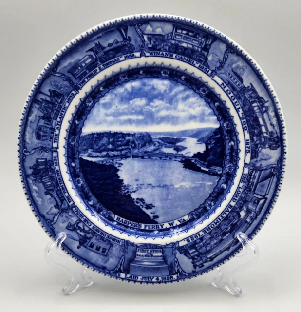 B & O Railroad Colonial Centenary Lamberton Shield - Dinner Plate ca 9"