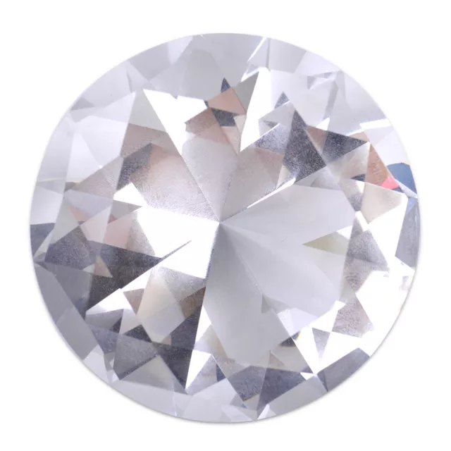 60mm Clear Crystal Glass Cut Giant Diamond Jewel Paperweight Wedding Ornament