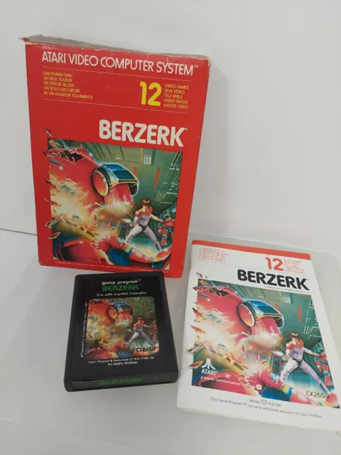 Boxed Berzerk Atari 2600 Game & Manual Slightly Worn Box See Details