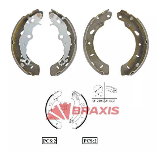 Rear Brake Shoes Set For Ford B-Max Focus Mk3 Transit Courier Tourneo Courier