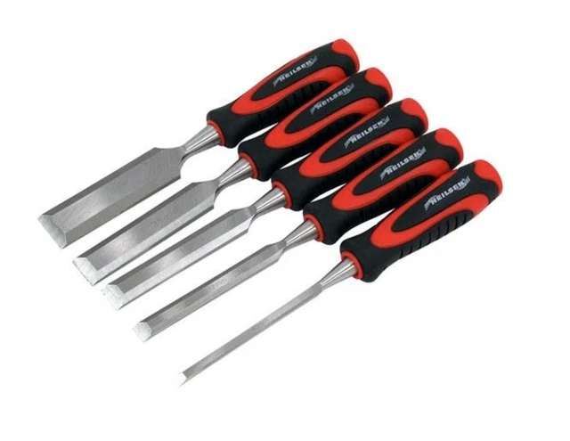 5pc 6mm 12mm 19mm 25mm 32mm Ciseau à bois Son Grip Poignée sur un rouleau...