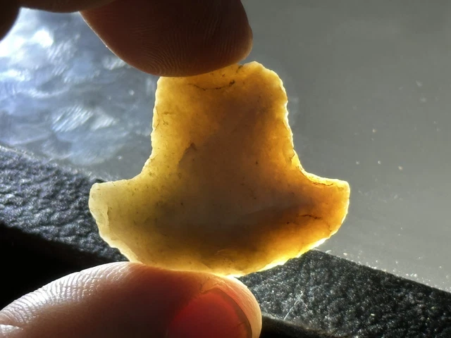 Amazing Highly Translucent Kramer Hafted Scraper From Posey Co Indiana Arrowhead