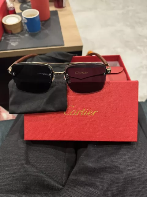 Lunette cartier sales bois vintage