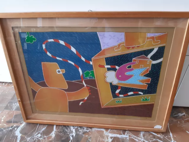 Giuliano GHELLI capolavoro olio su tela cm 50x70 anni 80 BELLISSIMO OCCASIONE