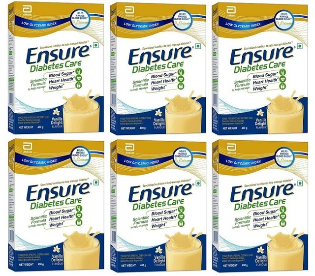 Ensure GLUCERNA-SR polvere di vaniglia scatola 400 GM (CONFEZIONE DA 6)