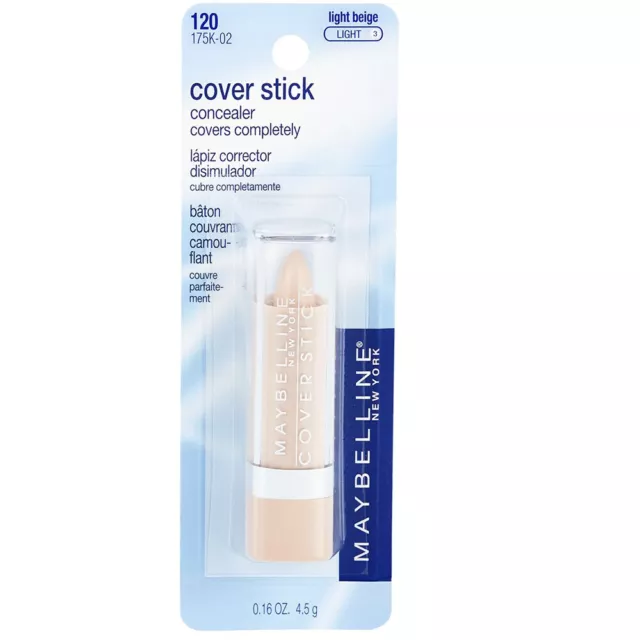 Maybelline New York Cover Stick Concealer. Natural Coverage. Light Beige. 0.16oz