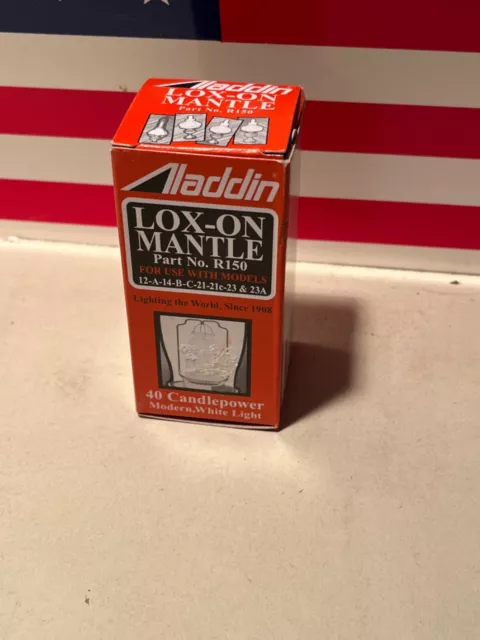 Vintage NOS Aladdin Lox-on Mantle R150