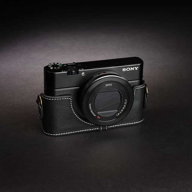 Real Leather Half Camera Case Bag for SONY RX100 V M5 M2 M3 M4 MARK V II III IV