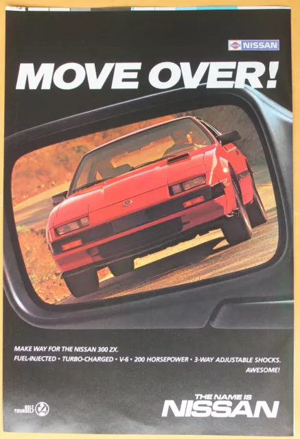 Nissan 300 ZX  Magazine Print Ad 1985