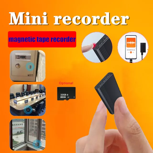 Magnetic Spy Digital Voice Activated Mini Sound Audio Recorder Dictaphone 500hr